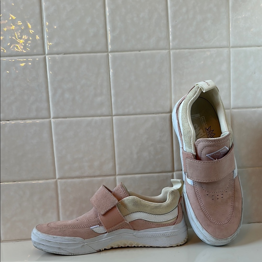 Vans Pink Suede Sneakers